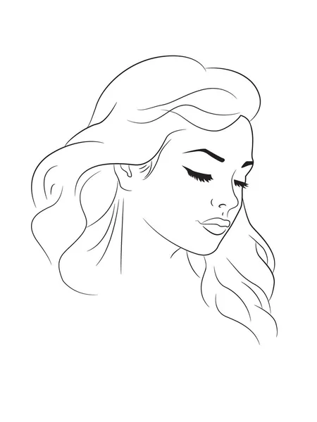 güzel bir kadın portresi