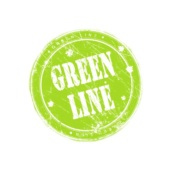 Timbro della linea verde — Foto Stock