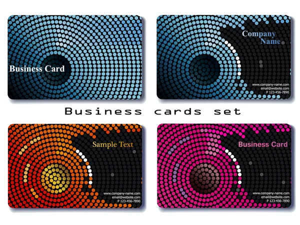 Business cards set — Stock Vector