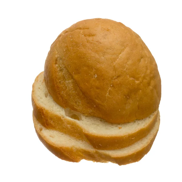 Нарезанный белый хлеб . — стоковое фото