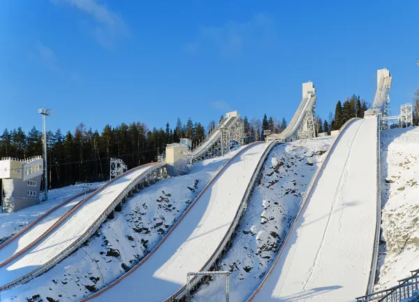 Ski jumping hill — Stock Photo, Image