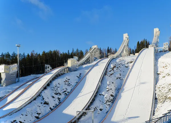 Saut à ski colline — Photo