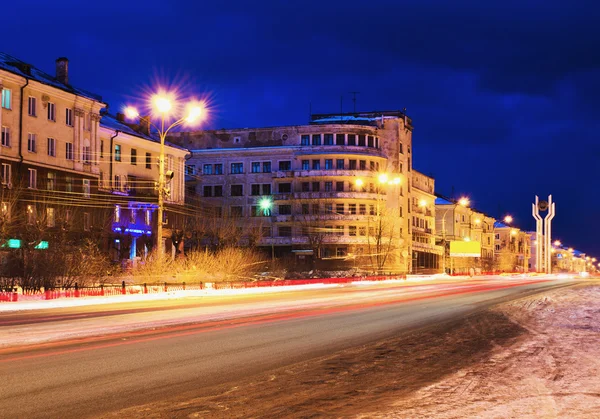 Street of a night city — Stock Photo, Image