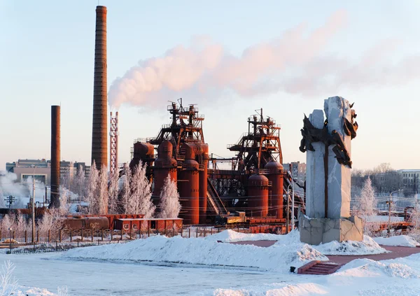 Factory a museum and a monument to metallurgists — Stock Photo, Image