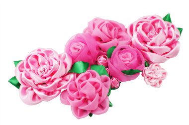 farklı güzel yapay çiçek işlemeli