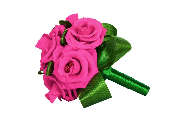 Bukiet składający się z kwiatów sztucznych z słodycze w nich — Zdjęcie stockowe