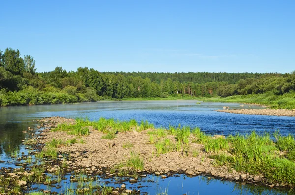 Plats För Sammanslagning Floderna Chusovaja Och Sulem Ryssland Ural — Stockfoto