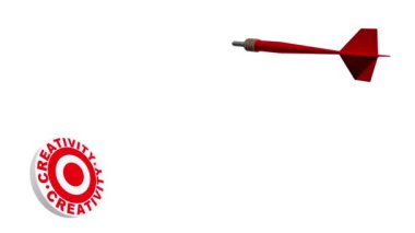 yaratıcılık dart tahtası hedef