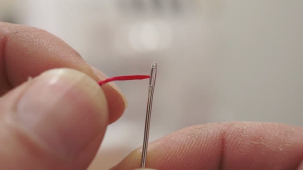 Threading Needle Fail Macro — Stock Video