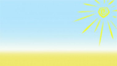 Yaz arka plan animasyon döngüsü