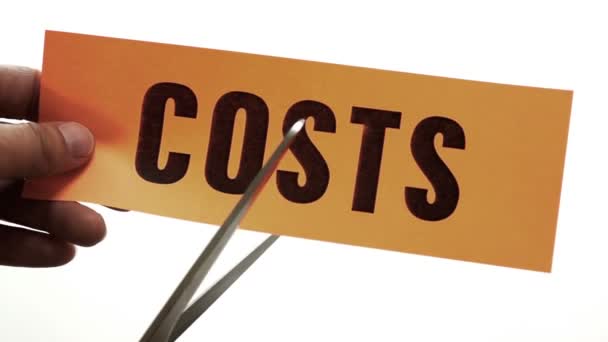 Concepto de reducción de costes — Vídeos de Stock