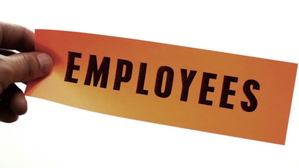 Couper les employés Concept d'entreprise — Video