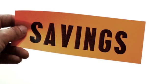 Réduire le concept d'épargne — Video