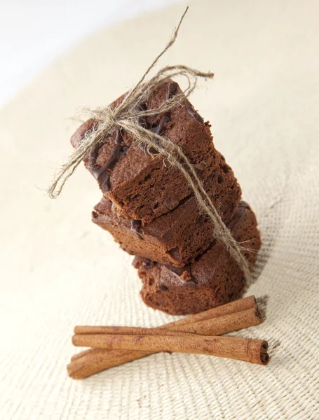 Brownie con cannella — Foto Stock