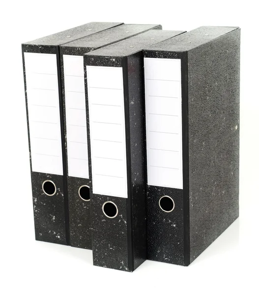 Foldery biurowe izolowane na białym tle — Zdjęcie stockowe