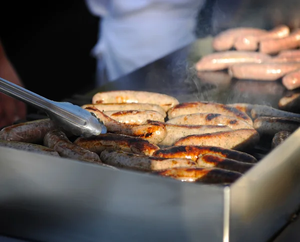 Salchicha en la parrilla —  Fotos de Stock