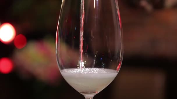 Champagne cocktail — Stock Video