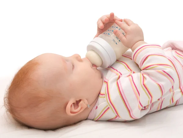 Eating Baby Girl — Stock Photo, Image