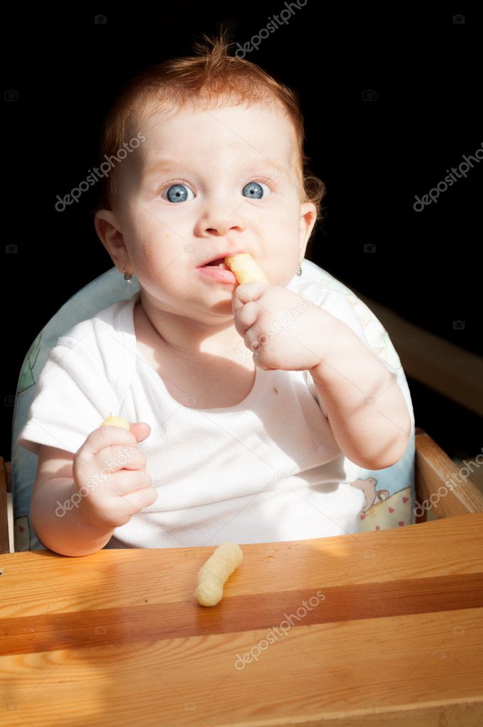 Eating Baby Girl
