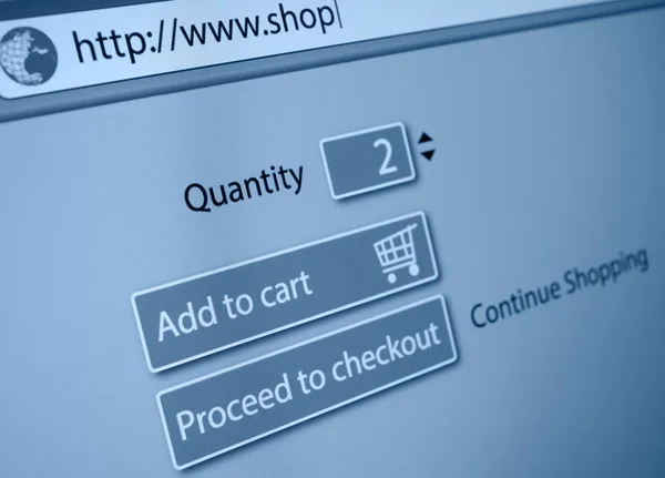 Shopping online — Foto Stock