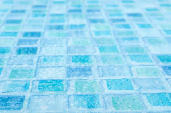 Blue Tiles in Bathroom — Stock Photo, Image