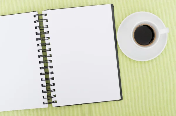 Diary and Cofee — Stock Photo, Image