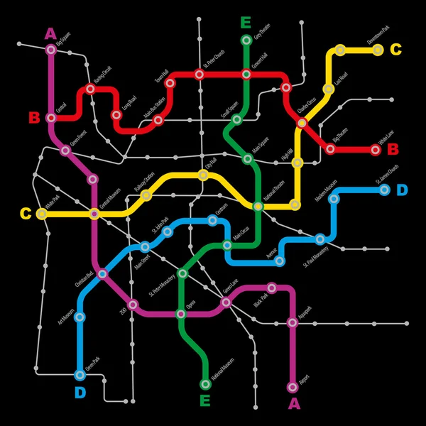 Régime des transports publics de la ville — Image vectorielle