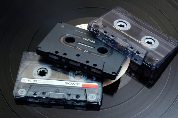 Fitas cassete de áudio — Fotografia de Stock