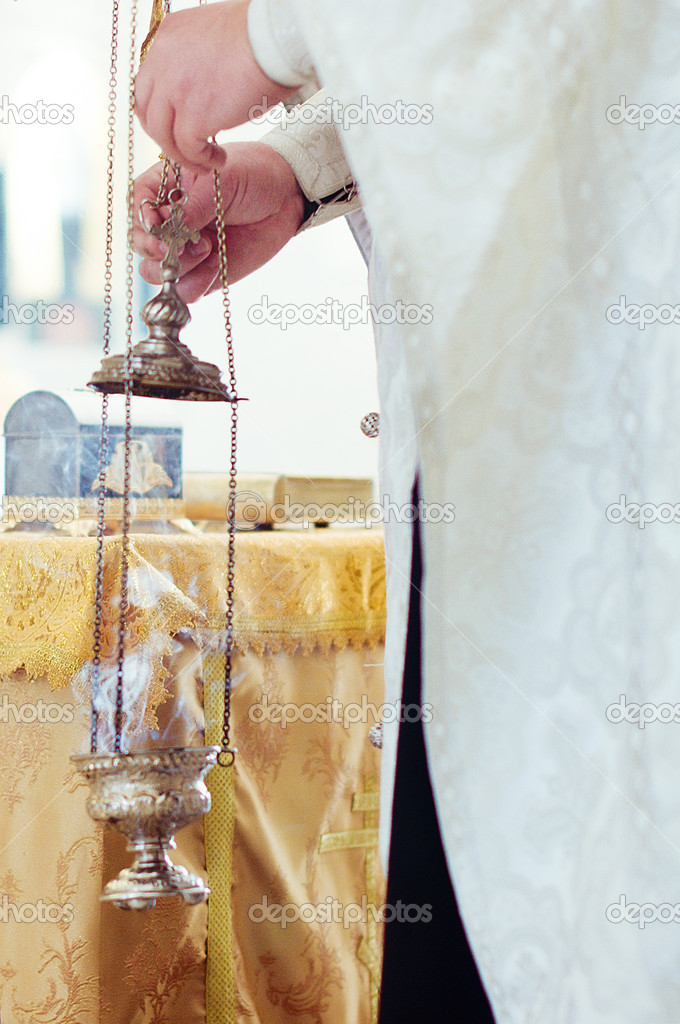 The image of subjects of church utensils