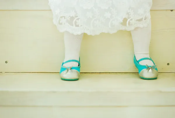 Little foot of a little girl — Stock Photo, Image