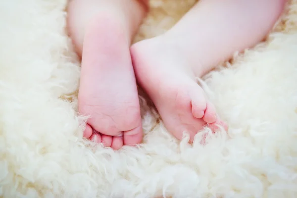 Piedini bambino appena nato — Foto Stock