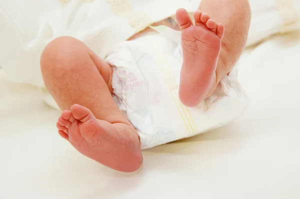 Little foot of newborn baby — Stock Photo, Image