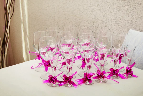 Glasses for champagne — Stock Photo, Image