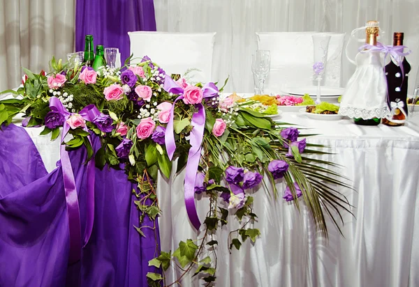 Hermosa mesa de boda — Foto de Stock