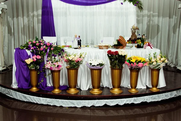 Mesas de boda — Foto de Stock