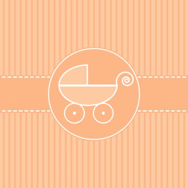 tatlı vektör kartı - bebek varış