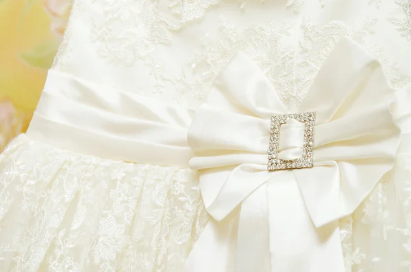 Vestido de noiva de perto — Fotografia de Stock