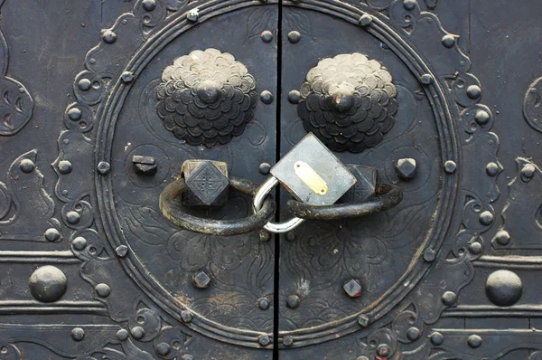 Pomo de puerta bloqueado — Foto de Stock