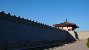 xian Çin Antik şehir duvar