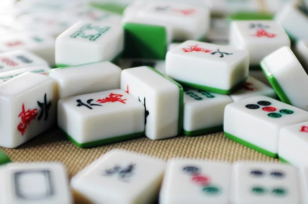 Piastrelle mahjong cinesi — Foto Stock