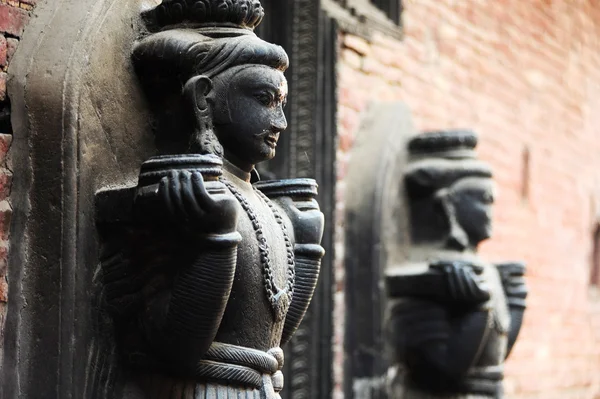 Antica scultura buddha in Nepal — Foto Stock