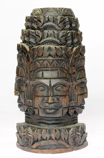 Fából készült buddha: Angkorban, Kambodzsa — Stock Fotó