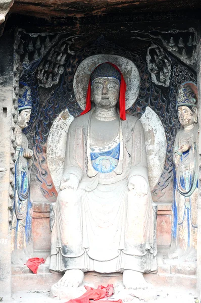 Estátua antiga de buddha — Fotografia de Stock