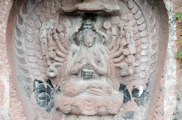 Ősi buddha szobor — Stock Fotó