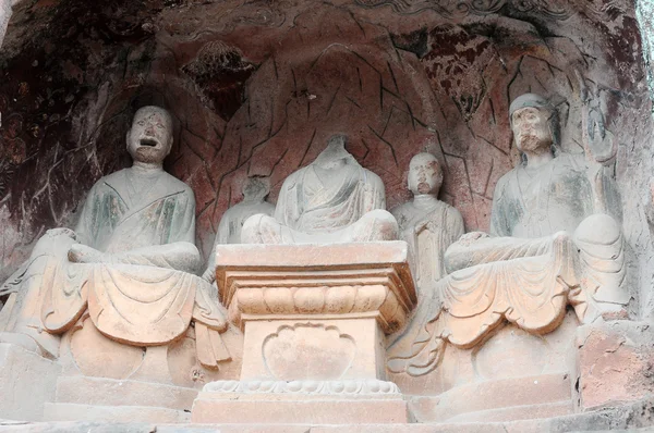 Ősi buddha szobor — Stock Fotó