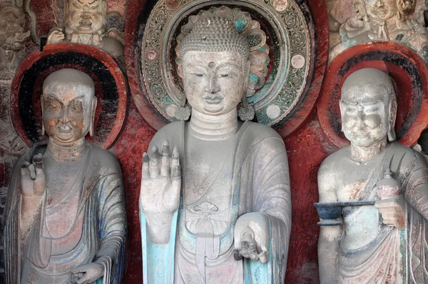 Estátua antiga de buddha — Fotografia de Stock