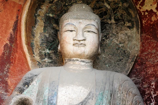 Gamla buddha staty — Stockfoto