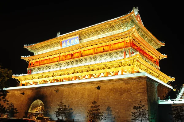 Drum Toren in xian, china — Stockfoto