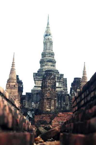 Wat maha dass im historischen Park von Sukhothai — Stockfoto