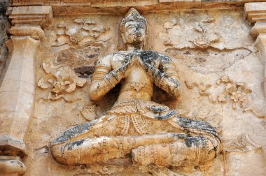 eski wat Harabeleri chiang Mai, Tayland
